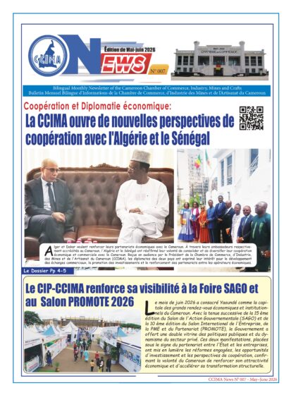« CCIMA News » Edition de MAI – JUIN 2026.